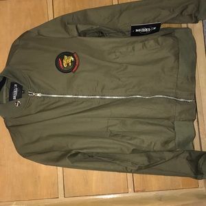 Green bomber jacket